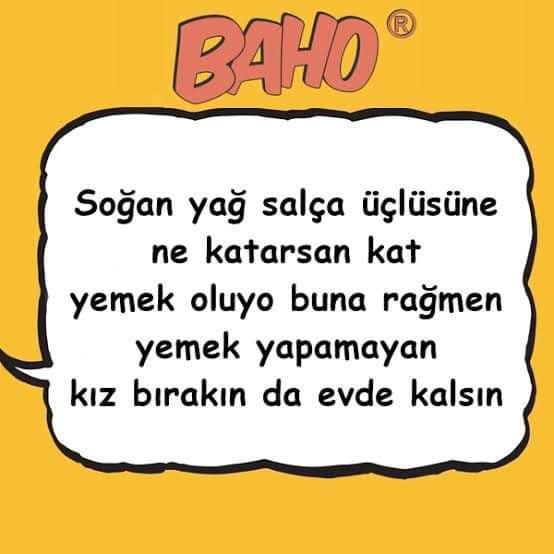 Bu söz hakkında ne düşünüyorsun her evlenen kız yemek yapabilmeli mi?