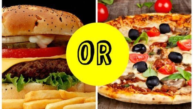 Pizza mı, hamburger mi?