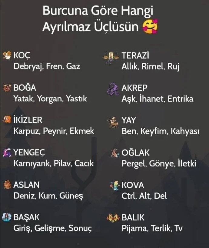 Senin ayrılmaz üçlün ney☺️?