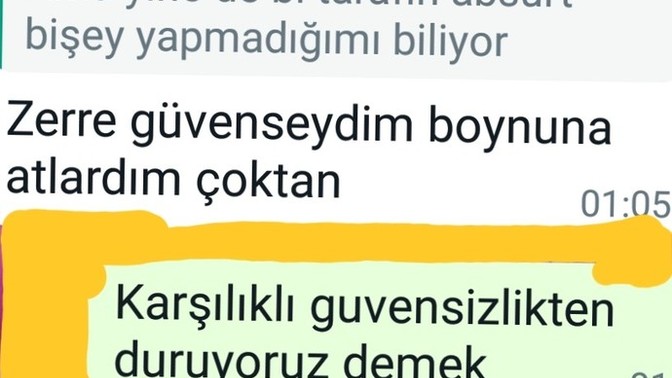 Karşılıklı guvensizlik olan bir ilişki yürür mü?