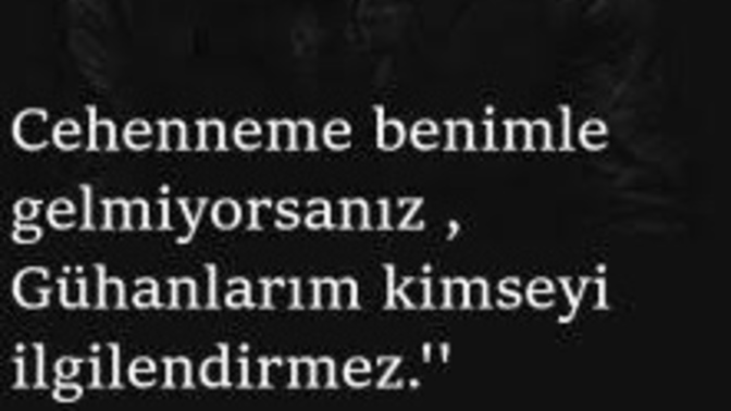 Günahınız ölçülse yüzde kaç günahınız çıkardı?