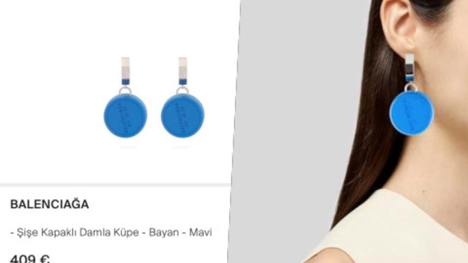 Plastik şişe kapaklı küpe 409 Euro! Bunu alanlar var mıdır gerçekten?