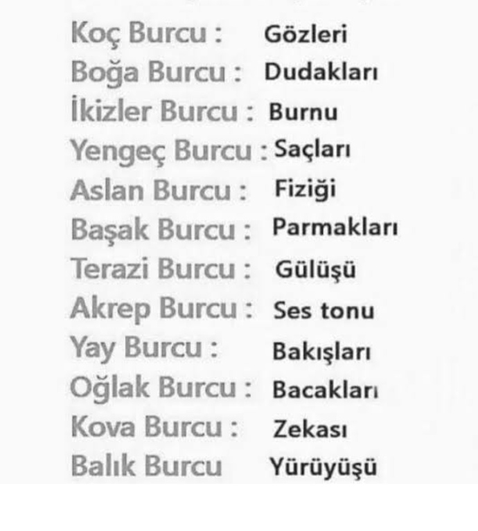 Burcunuza göre en çekici yeriniz ne?