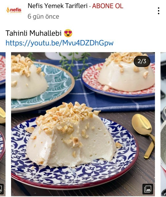 Daha önce tahinli muhallebi denediniz mi?