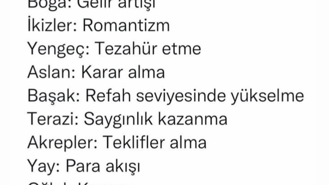 Sonbaharda burçlarda durumlar nedir?
