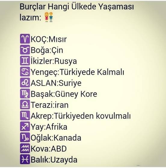 Burcuna göre hangi ülkede yaşamalısın?