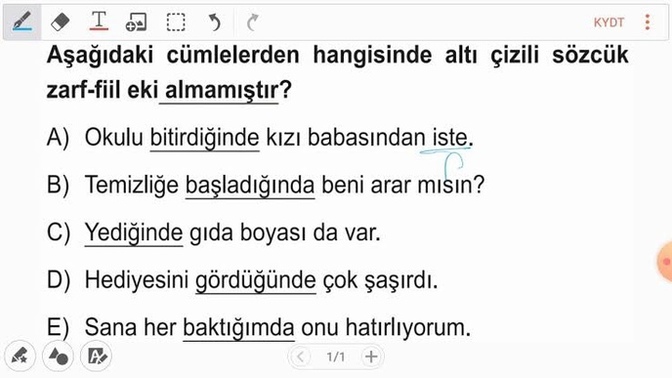 Bu fiil sorusunun cevabı ne ve nasıl bulurum?