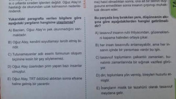 Böyle bir soruyu çözerken uyguladığınız yöntemler neler?