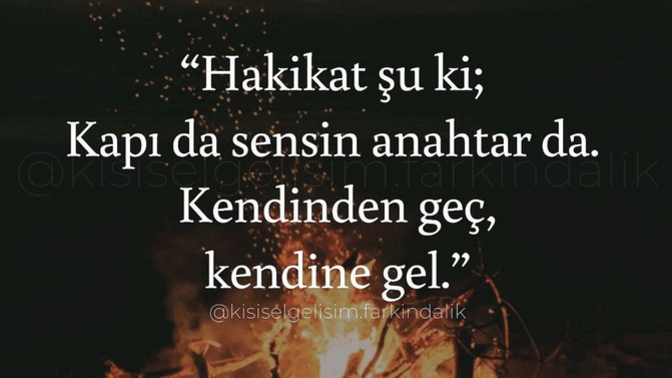 Kendine gelmek için önce kendinden geçmek mi gerekir😃?