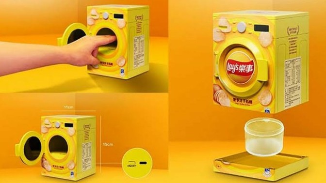 Cips yedikten sonra parmaklarınızı bir makine yıkasın ister miydiniz?