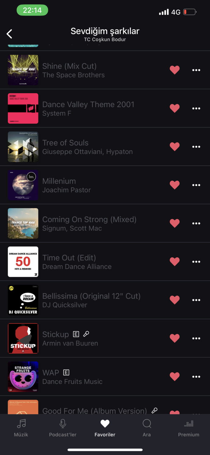 Araba için playlist hazırlıyorum, çorbada herkesin bir tuzu olsun?