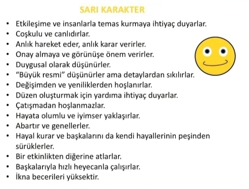 Renklerdeki karakter özellikleri sizin özellikleriniz ile uyuşuyor mu?