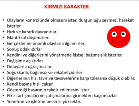Renklerdeki karakter özellikleri sizin özellikleriniz ile uyuşuyor mu?