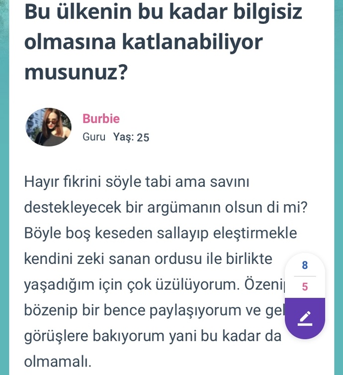 Böyle bir soru sordum ve cevap veren kitle ikiye ayrıldı. Sizce neden?