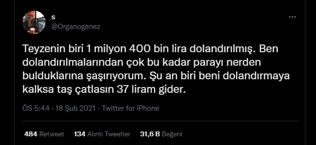 Sizi dolandırsalar ne kadarınızı alabilirler :D?