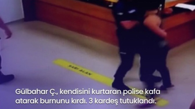 Genç kız kendisini kurtaran polise kafa atmış. Siz olsanız ne yapardınız?