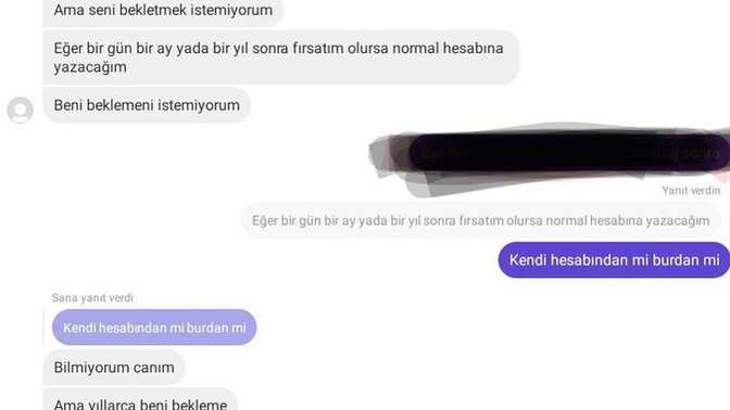 Beni bekleme, 1 yıl sonra yazicam diyen Evli erkek çok mu egolu sizce?