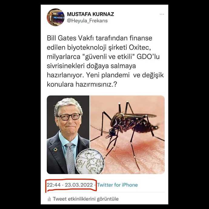 Genetiği değiştirilmiş sivrisineklerden haberdar mısınız?