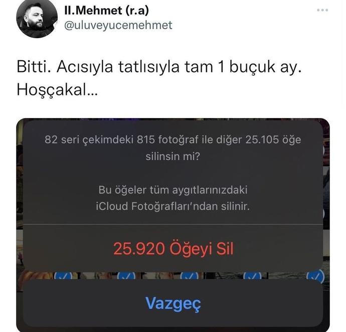 1.5 aylık sevgilinizle 25 bin fotoğraf çekilir misiniz?