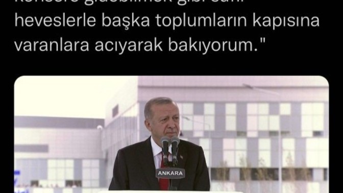 Sizce Erdoğan hakli mi?