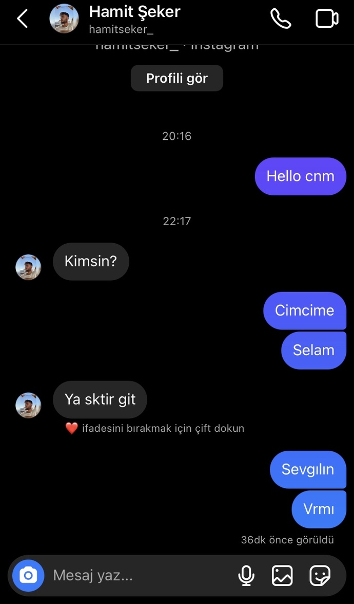 Niye engel yedim ya?