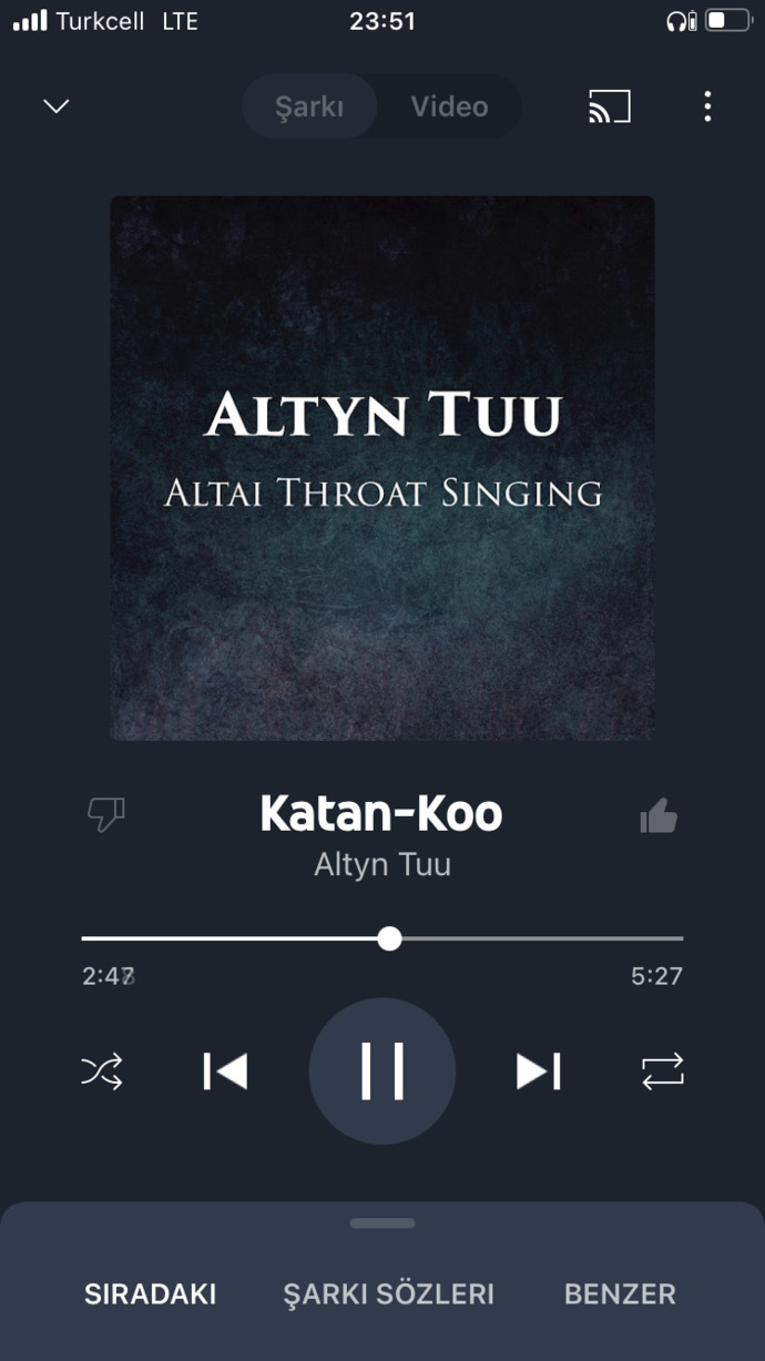 Tam da şu an hangi şarkıyı dinliyorsunuz?