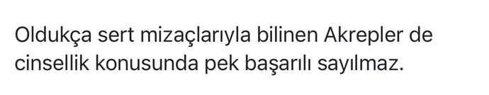 Cinsel ilişkide performansı en düşük olan burç hangisidir?