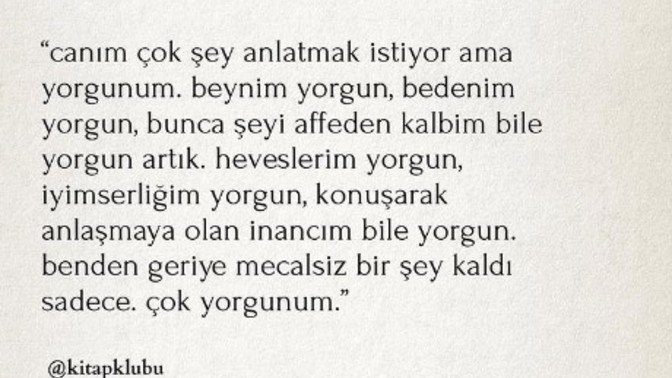Yorgunluk nedir?
