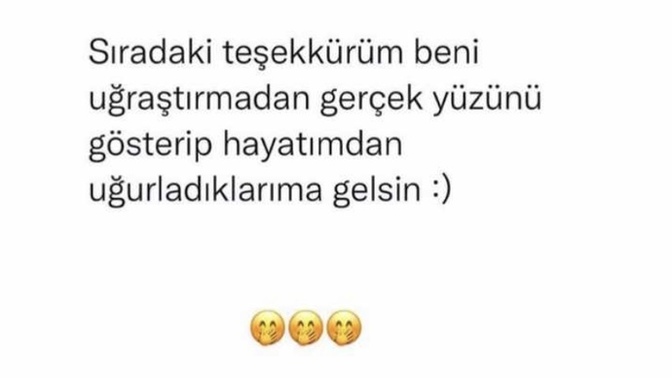 Siz kime ne için teşekkür edersiniz?