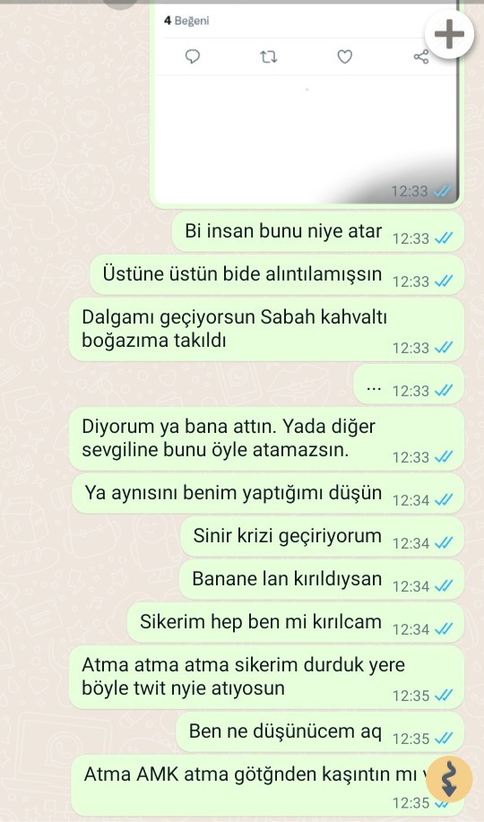 Sevgilim birlikteyken böyle twitler atıyor?