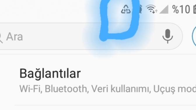 Telefondaki bu işaret nedir?