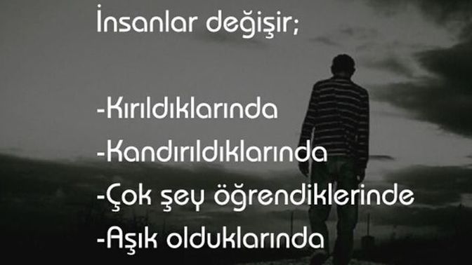 Değiştin mi, değiştirdiler mi?