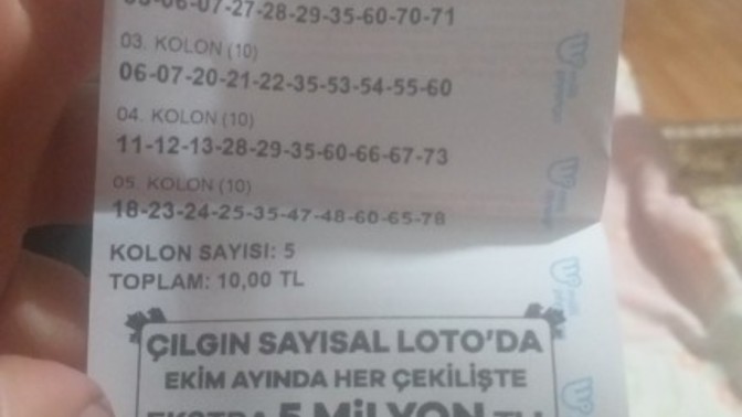 Sayısal loto vb. şans oyunu size çıksa ilk ne yapardınız?