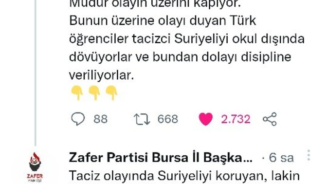 Suriyeli birey, Türk kızını taciz etti ve okul olayı kapattı. Ne düşünüyorsunuz?