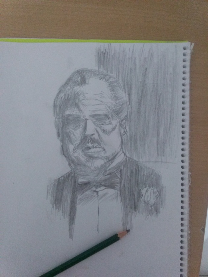 Bugün de The Godfatherı çizmeye çalıştım, nasıl olmuş?