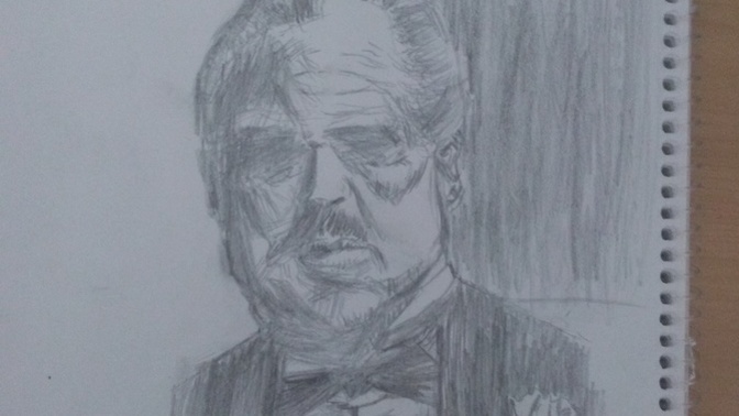 Bugün de The Godfather'ı çizmeye çalıştım, nasıl olmuş?