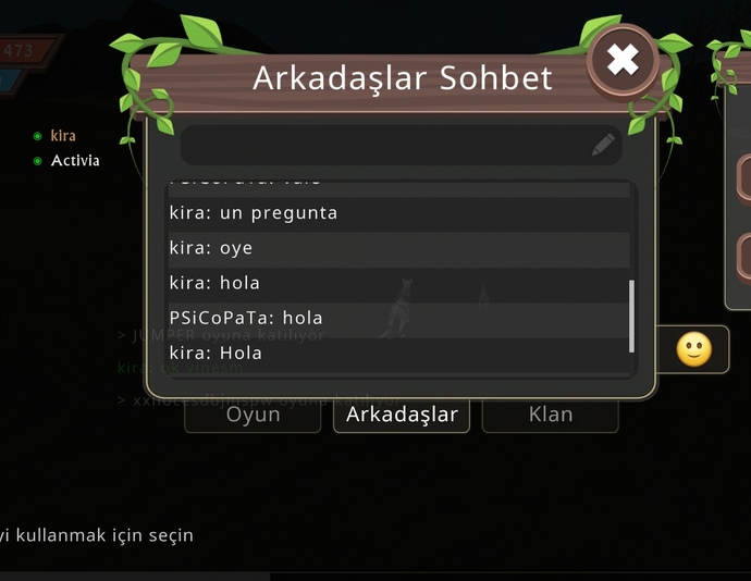 Oyunda yabancı arkadaşlarınız var mı?