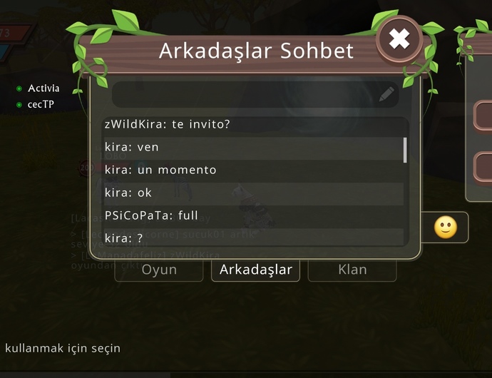 Oyunda yabancı arkadaşlarınız var mı?