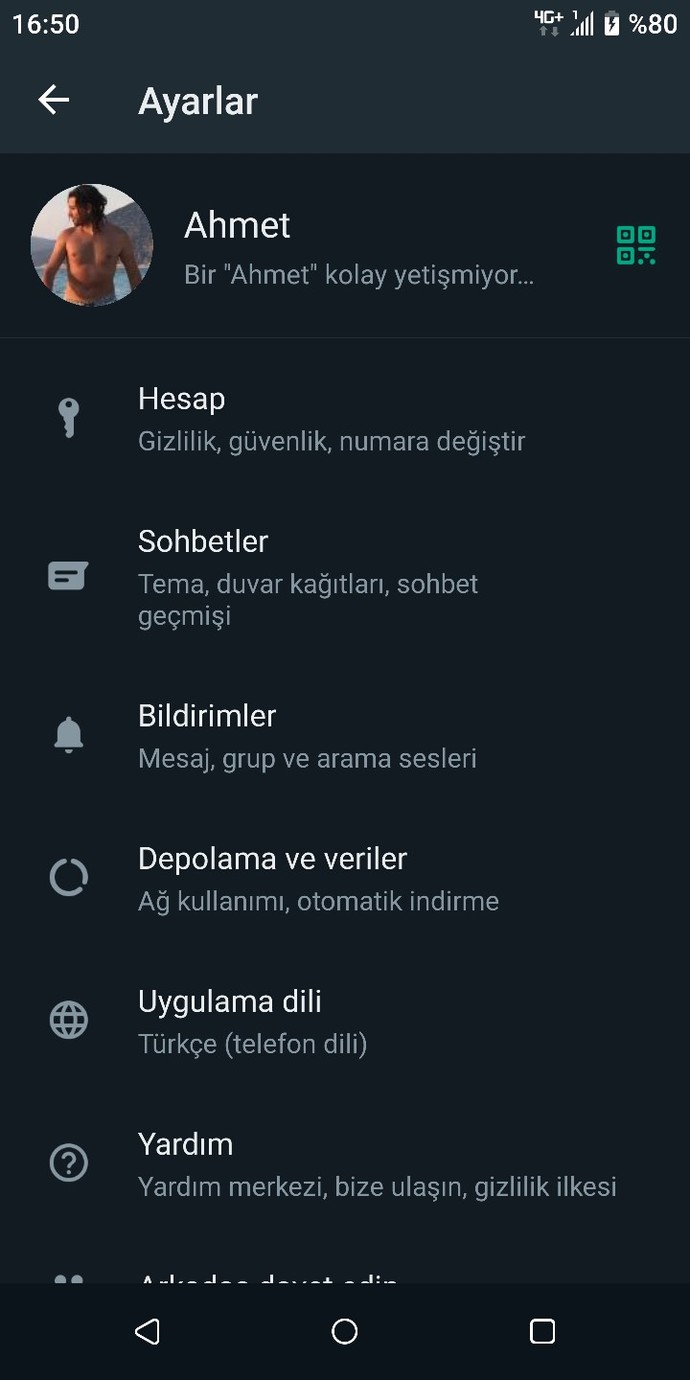 WhatsApp "hakkımda" kısmınızda ne yazıyor? 📱