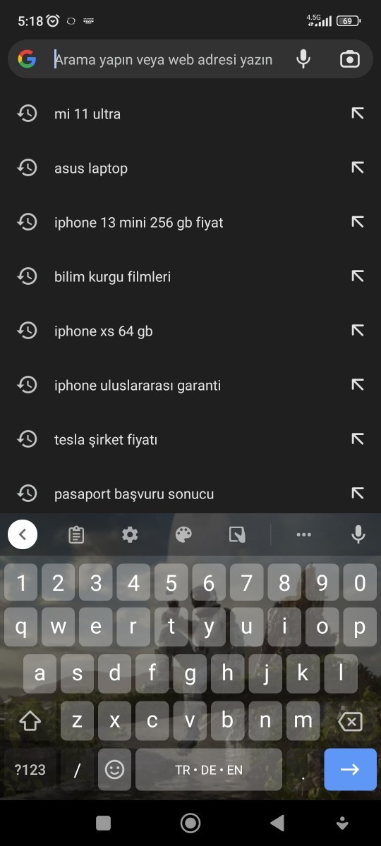 Google arama geçmişiniz nasıl?