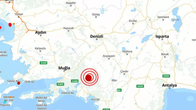 Muğla’da 4,8 büyüklüğünde deprem oldu! Hisseden oldu mu?