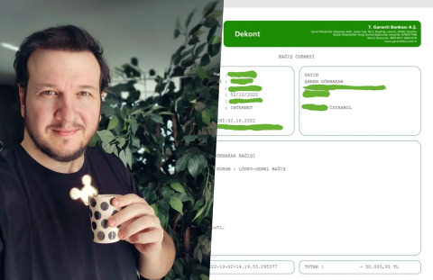 Şahan Gökbakar, şehit olan askerin isteğini yerine getirerek Löseve bağış yapmış ancak dekont paylaşması doğru mu?
