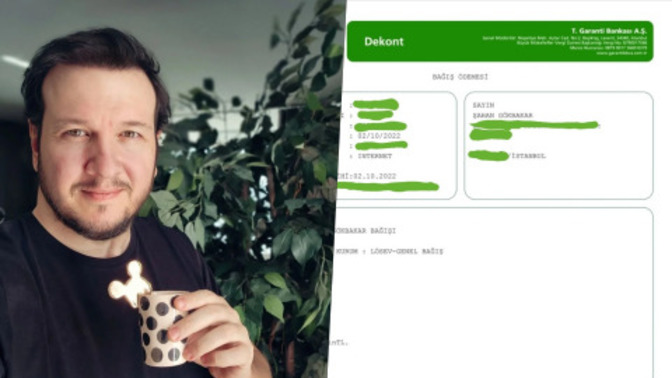 Şahan Gökbakar, şehit olan askerin isteğini yerine getirerek Lösev'e bağış yapmış ancak dekont paylaşması doğru mu?