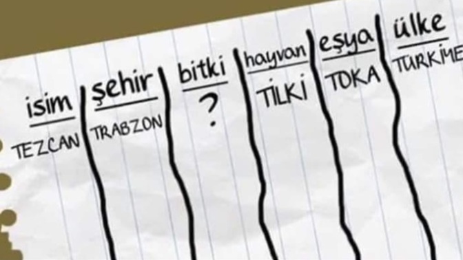 İsim şehir oynamayı sever miydiniz ?