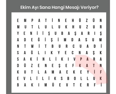Ekim ayı sana hangi mesajı veriyor?
