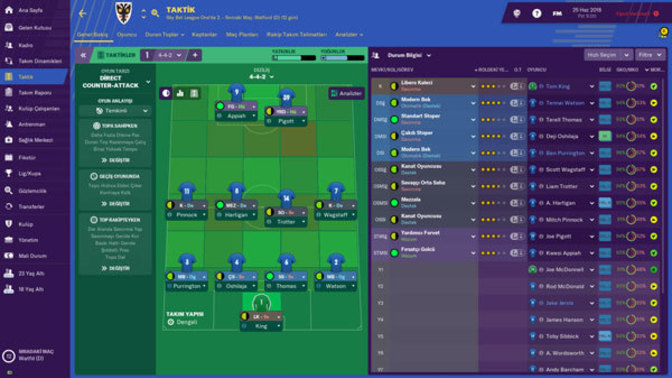 Football Manager oynuyorum, taktik neye göre yapılıyor?