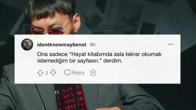 "Seni özledim."diyen eski sevgiliye verebilecek en iyi cevap nedir?