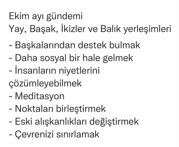 Burçlarda Ekim ayının gündemi nedir?