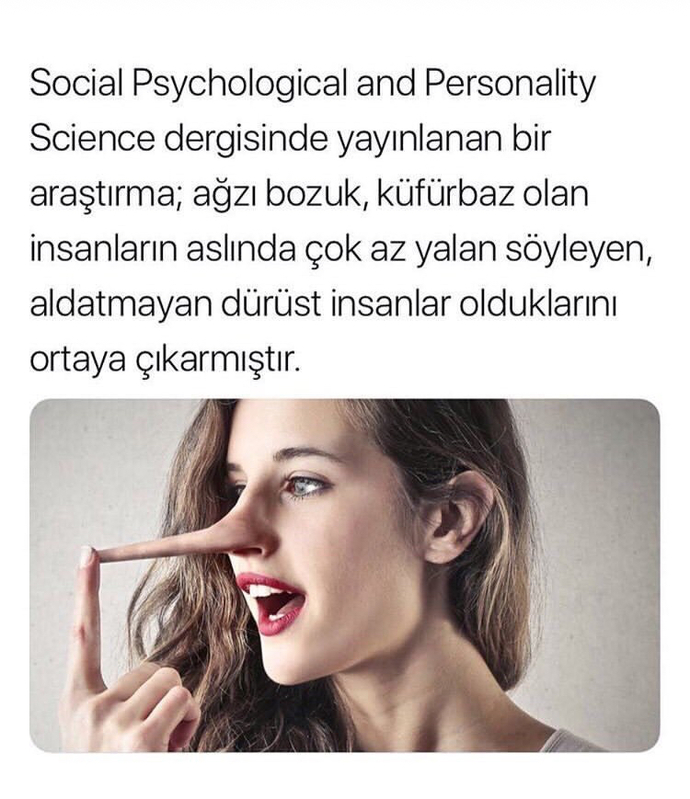 Ağzı bozuk, küfürbaz insanlar daha güvenilirmiş. Sizin ağzınız ne kadar bozuk?