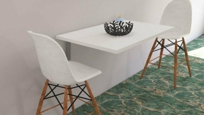 Duvara sabitlenen ve açılıp kapanan masalar küçük ve dar mutfaklar için ideal mi sizce?